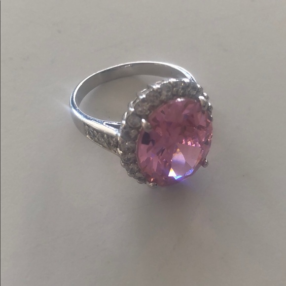 Jackie Kennedy Kunzite Sterling Silver Ring Size 8 - Picture 6 of 8